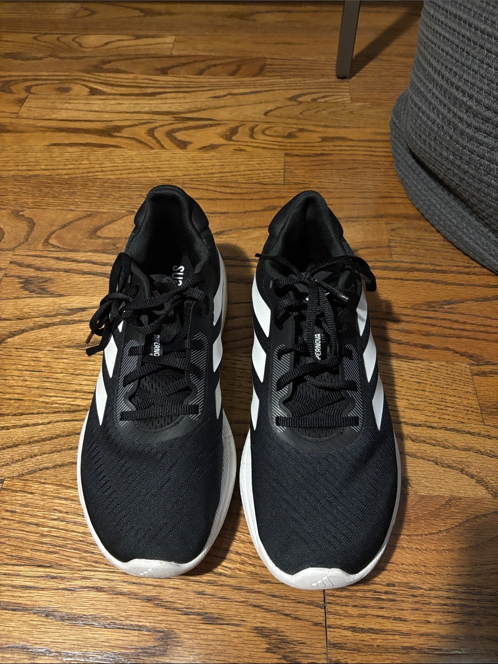 adidas Black and White Women's Athletic Running Shoes